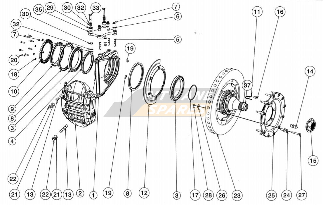 FT UPRIGHT ASSY Diagram